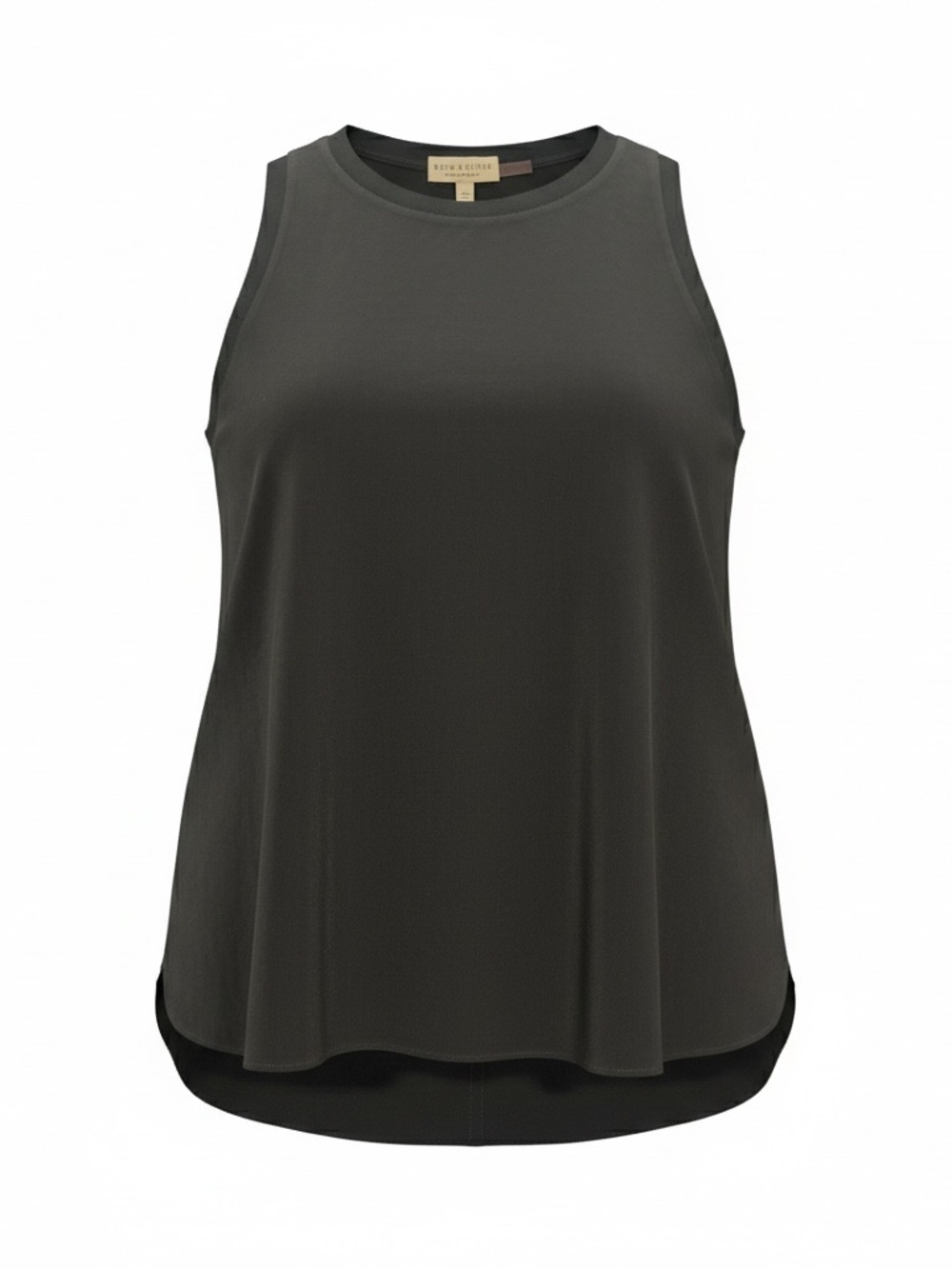 Alice + Olivia Black Silk Crewneck Tank - Picture 2 of 5